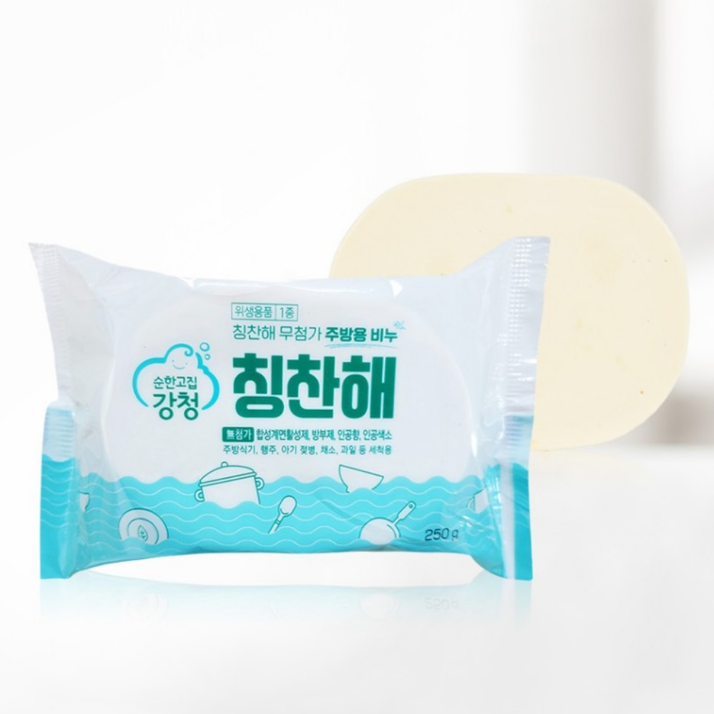 강청 친환경 칭찬해 항균 주방설거지비누250g 대표이미지 섬네일