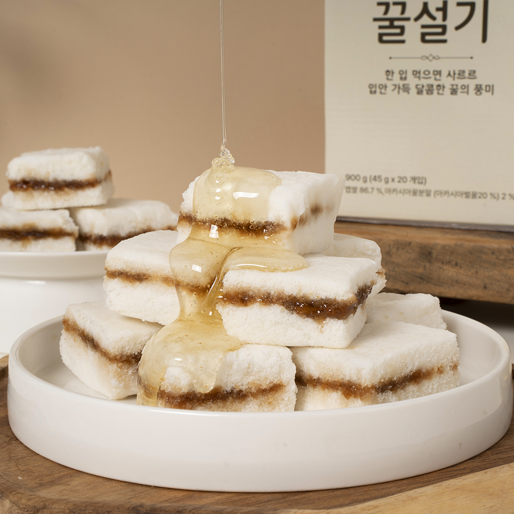 수라당 우유설기 꿀설기 900g 개별포장 설기떡 모음 대표이미지 섬네일