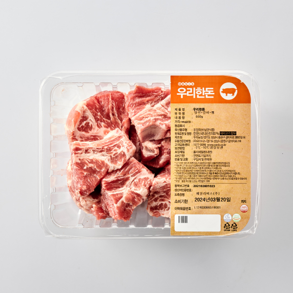 한근 우리한돈 찜갈비(600g)ㅣ우리농장