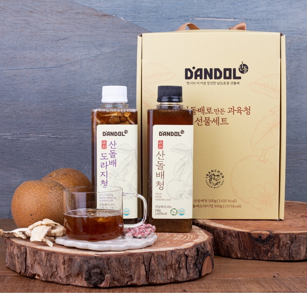 단돌 산돌배청&산돌배도라지청 2종세트