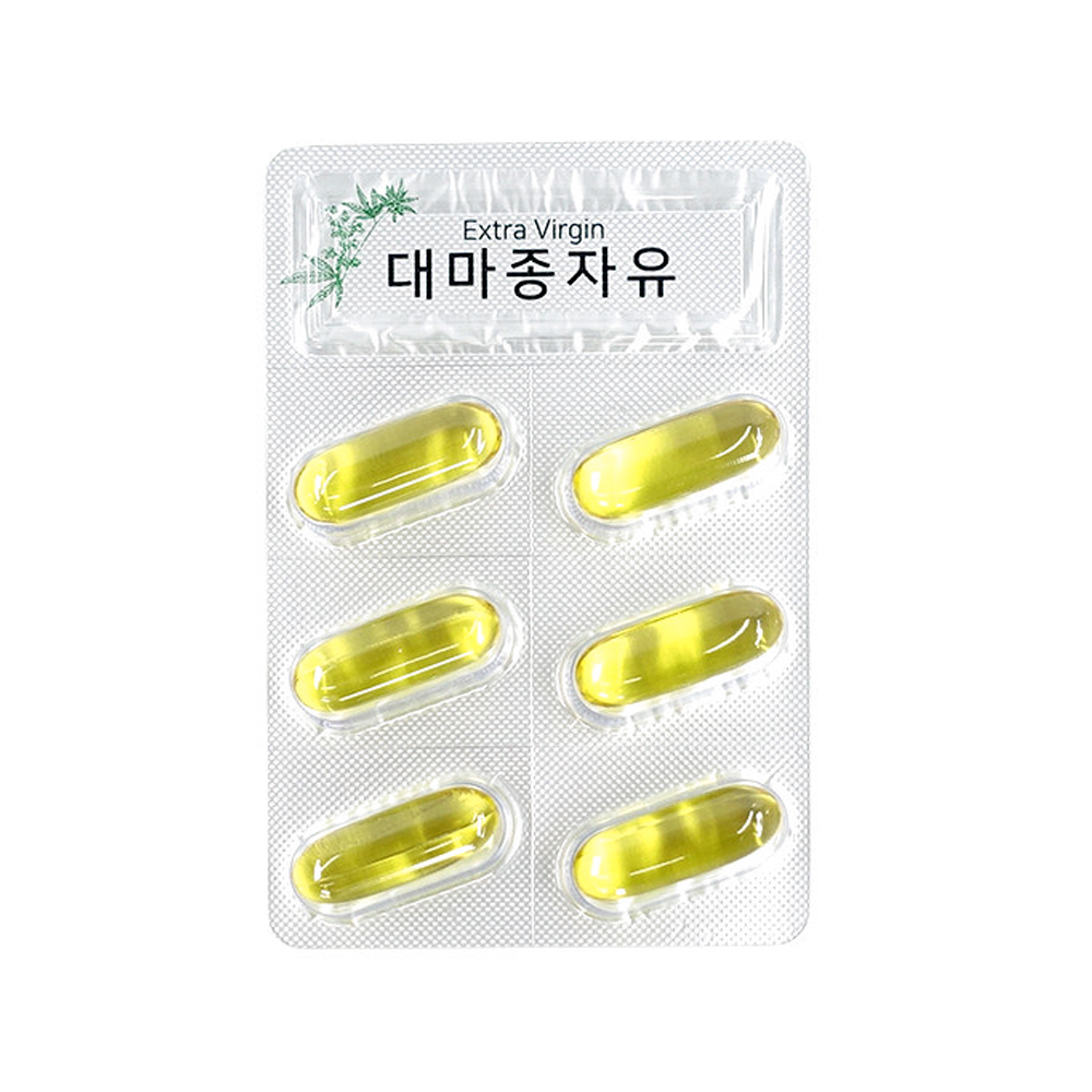 핀란드산 프리미엄 대마종자유 1000mg 30캡슐 1개월분