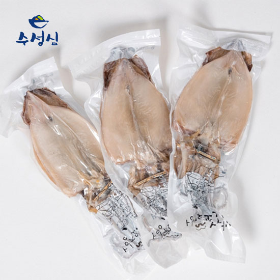 [수성심] 포항 구룡포 반건조 오징어 70~80g 20마리 (팩당5마리/원양산)