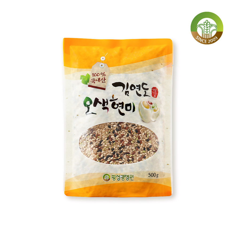 [김연도혼합곡] 증산왕 김연도 웰빙 오색현미 500g x 8봉 대표이미지 섬네일