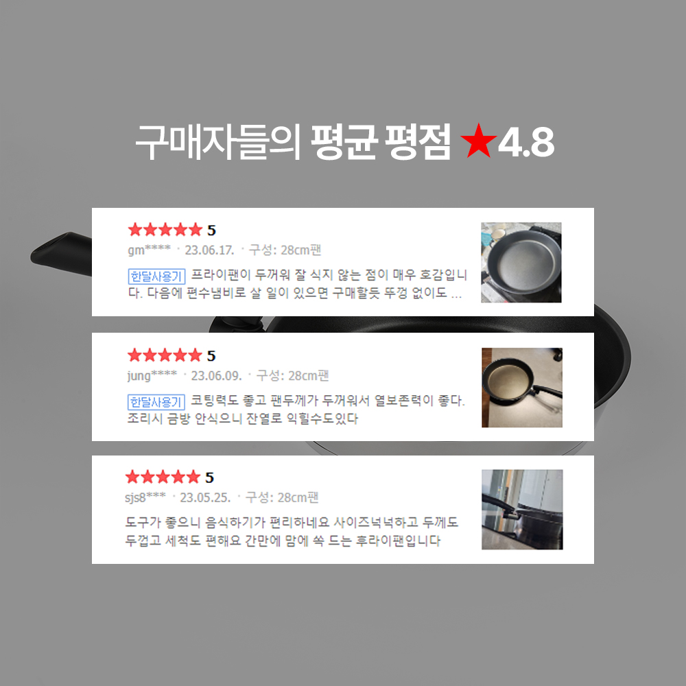 알텐바흐 뽀큐트 디펜더스 프라이팬 인덕션 스테인레스 후라이팬 24팬