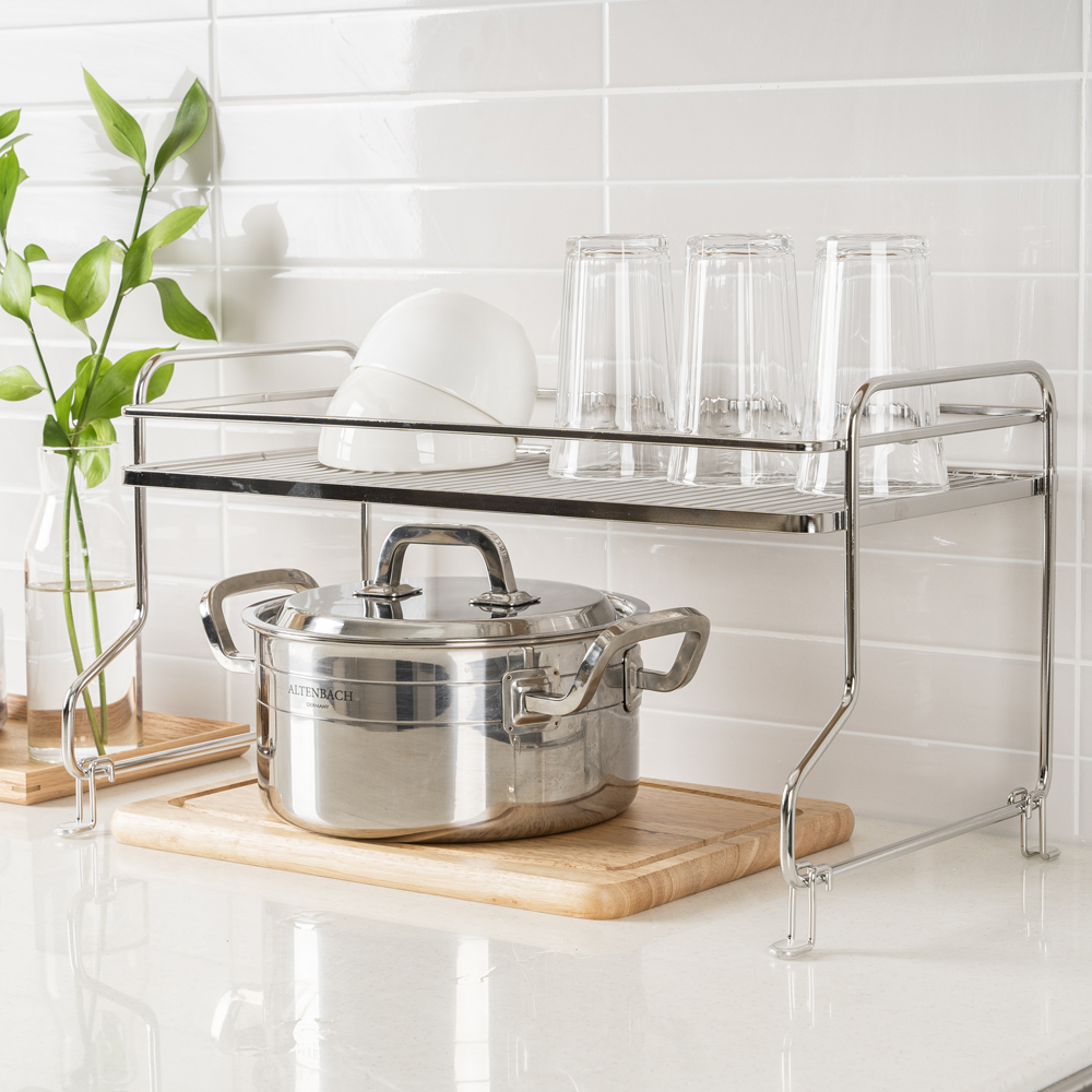 알텐바흐 뽀큐트 식기건조대 설거지건조대 스텐 그릇 1단 2단 건조대 풀세트
