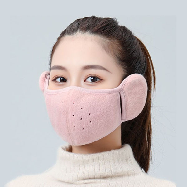  (1+1) 포근하고 따뜻한 귀마개 보온마스크