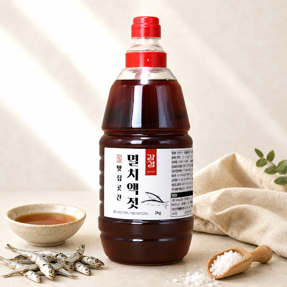 [룰루홈] 강경 국산 멸치액젓 진한 원액 600g / 1.2kg / 2kg