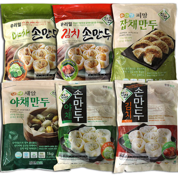 [VEGAN] 고기없는 채식웰빙 비건 손만두 6종 골라담기