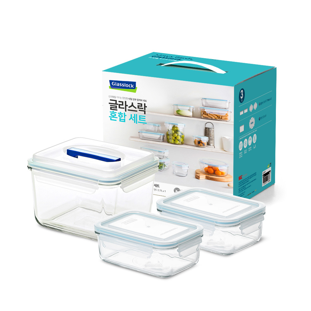 글라스락 혼합/직정/이유식기 밀폐용기 모음전