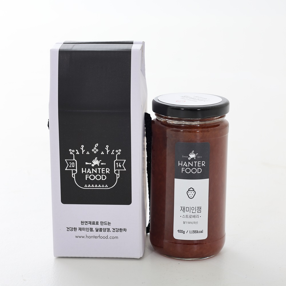 한터식품 무설탕 수제 딸기잼 400g 대표이미지 섬네일