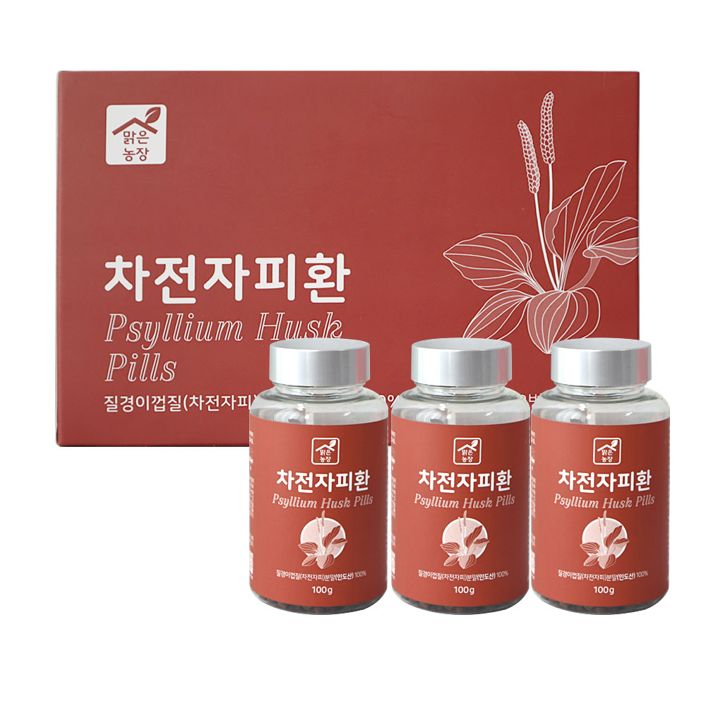 [맑은농장] 차전자피환(100g x 1통) _첨가물없는 포만감으로 상쾌한 하루 되세요.