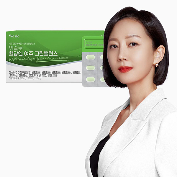 한국콜마 위슬로 혈당엔 여주 그린밸런스 730mg x 168정