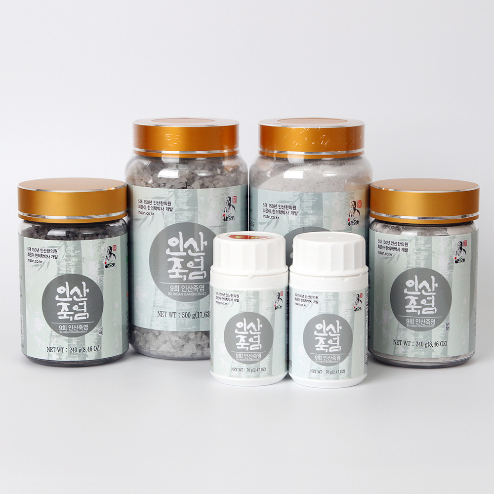 인산죽염 9회 죽염 [고체 1kg] (500g+500g)