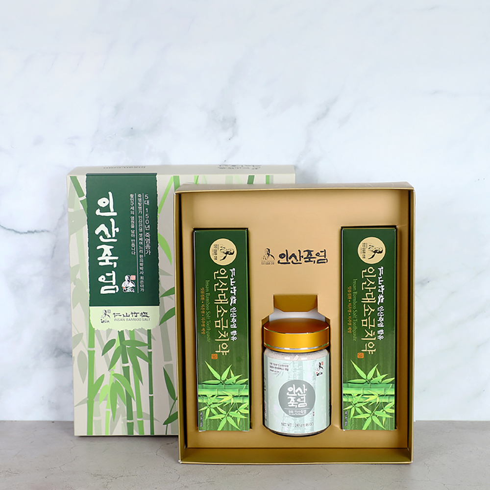 인산죽염 9회 죽염분말 치약 선물세트