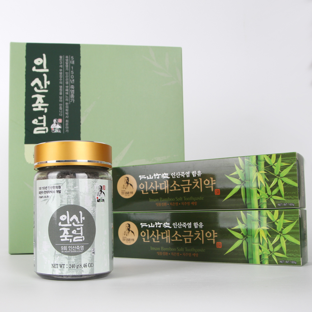 인산죽염 9회 죽염고체 치약 선물세트