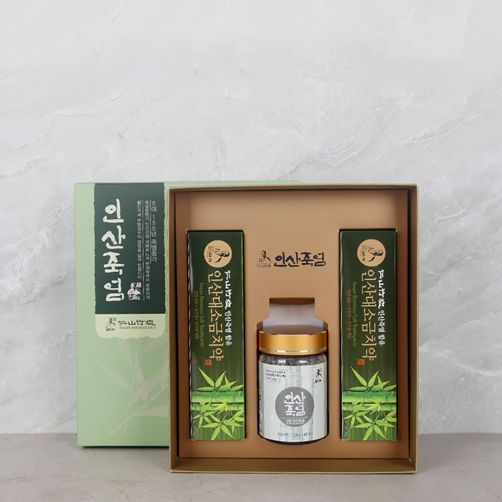 인산죽염 9회 죽염고체 치약 선물세트