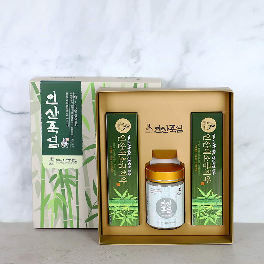 인산죽염 9회 죽염고체 치약 선물세트