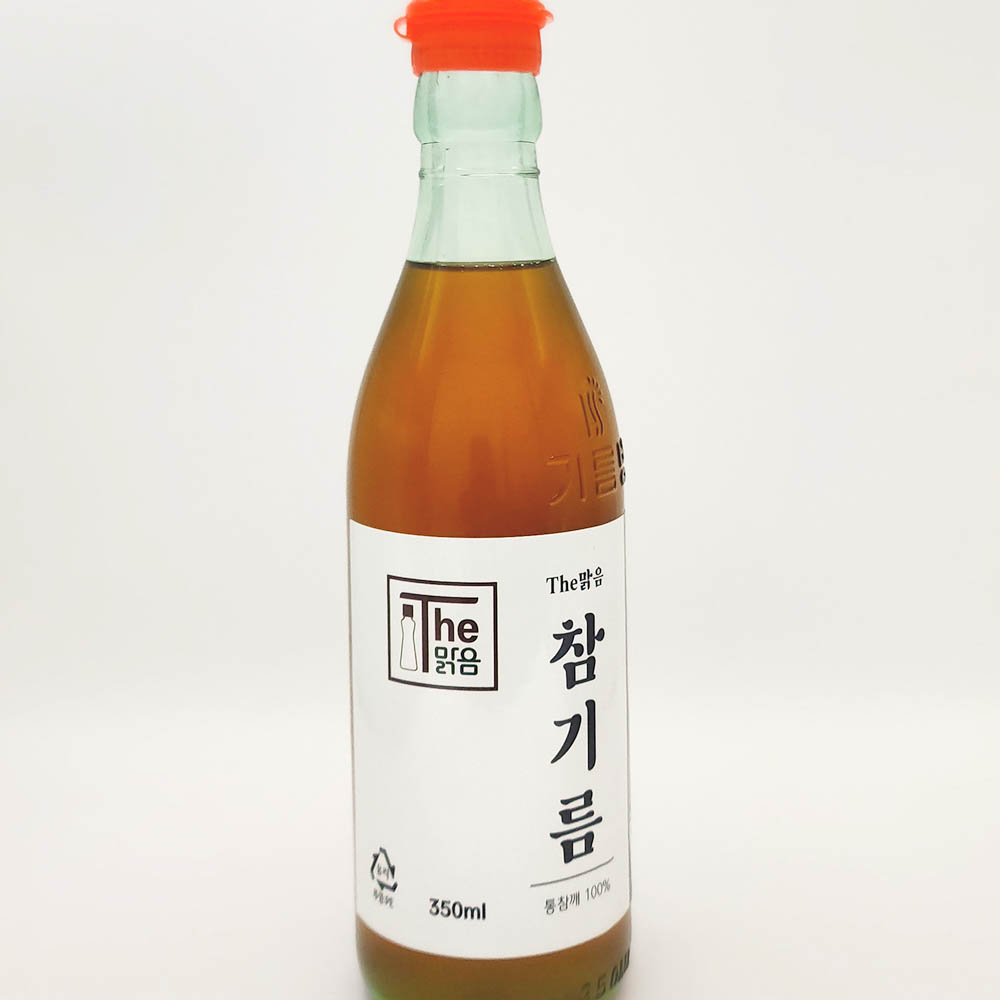 고소한 저온압착 통참깨 참기름 들기름 350ml