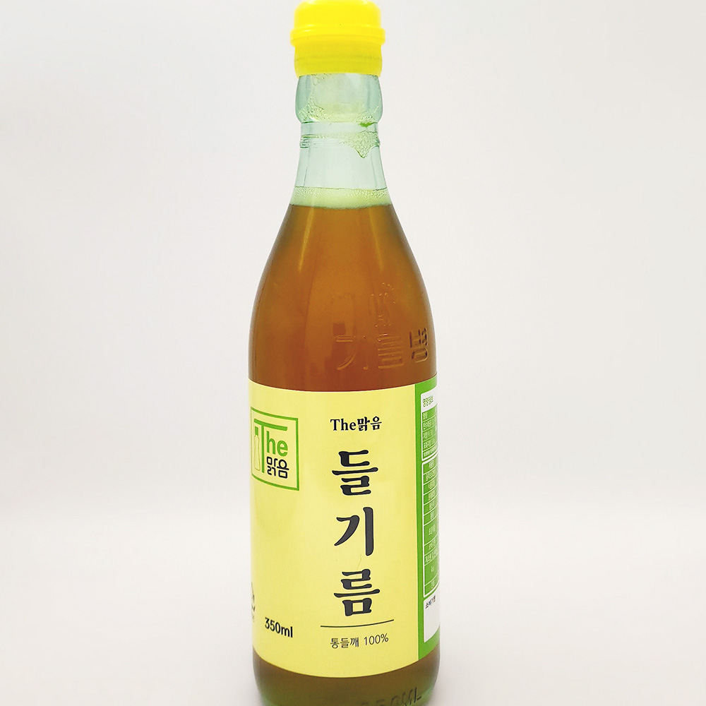 고소한 저온압착 통참깨 참기름 들기름 350ml