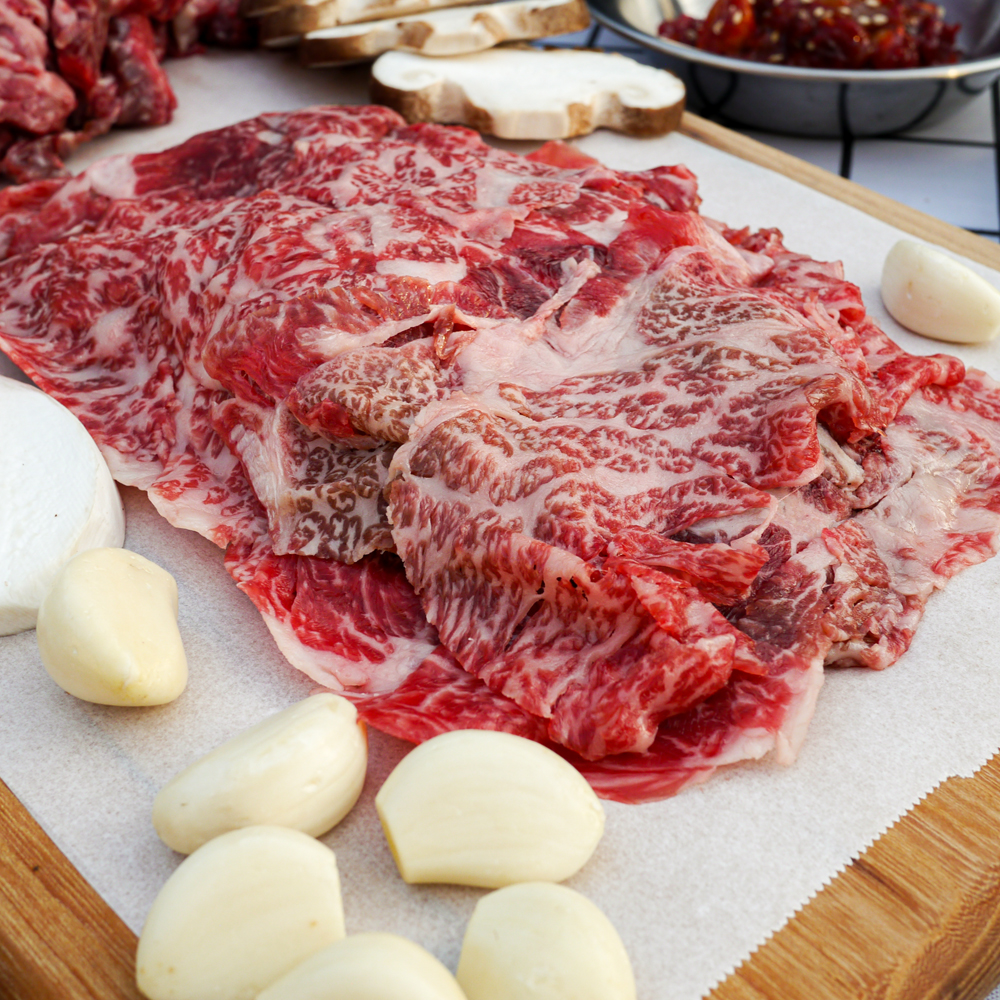 한우 1++ 목등심 소불고기 소고기 340g x 3팩