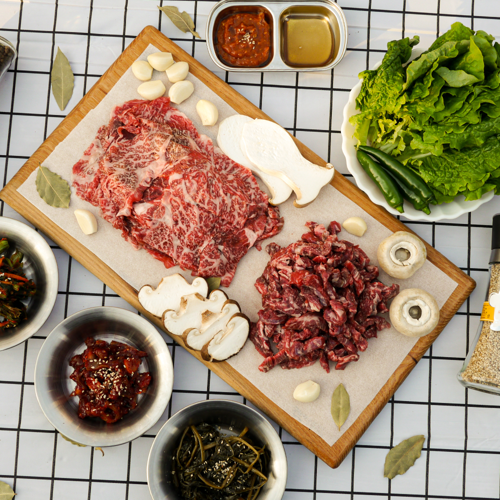 한우 1++ 양지 국거리용 소고기 340g x 3팩