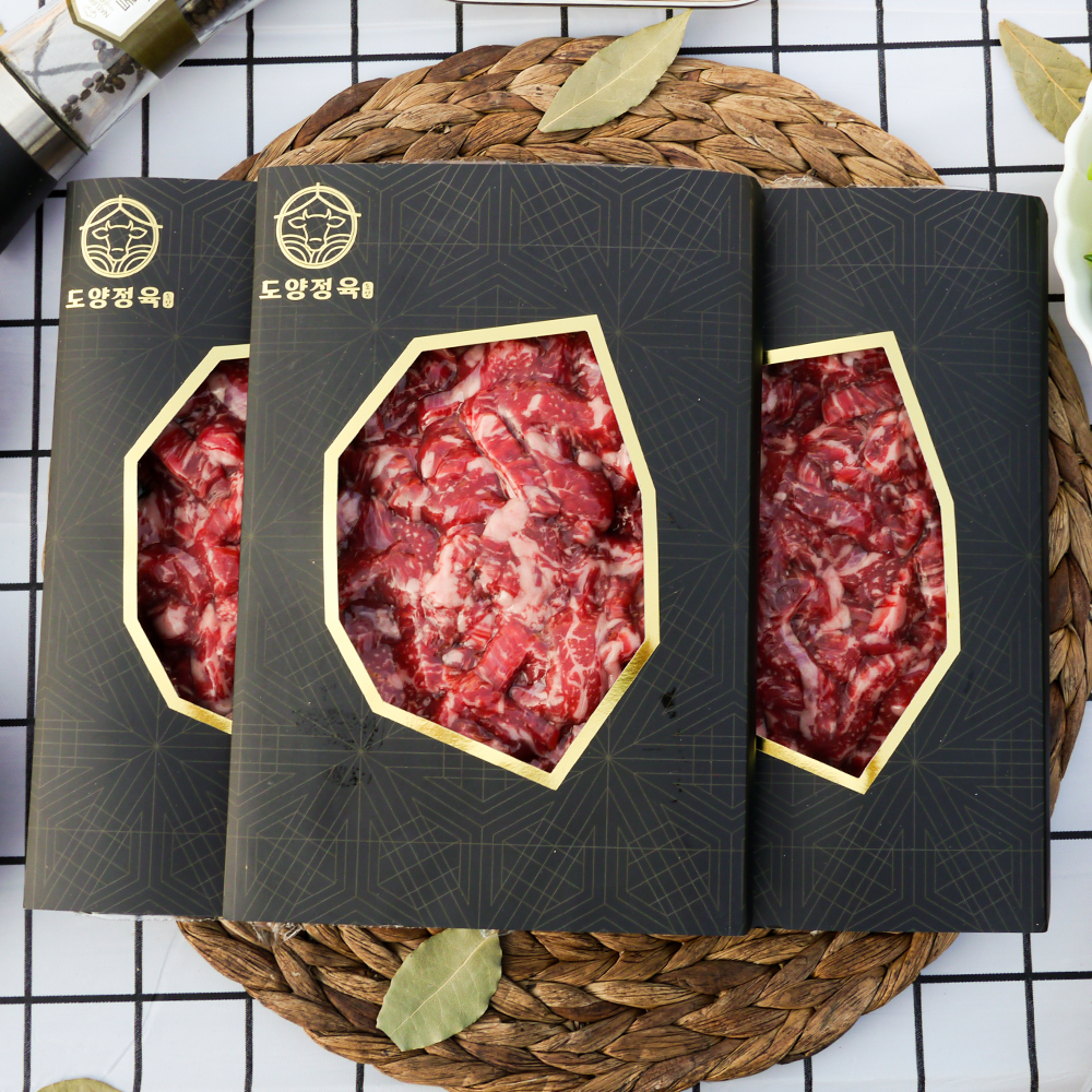 한우 1++ 양지 국거리용 소고기 340g x 3팩