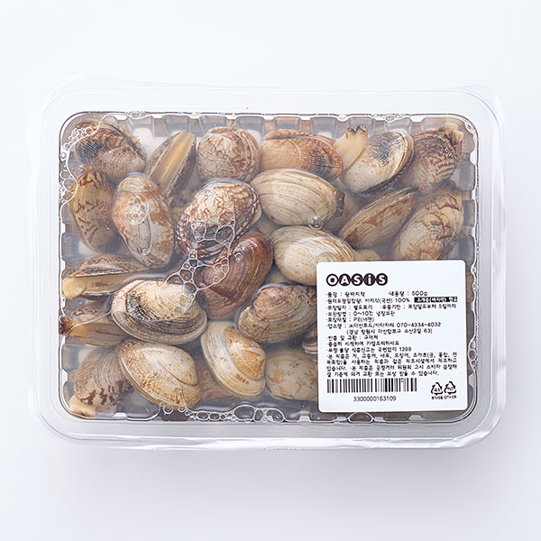 통영 자연산 왕바지락(500g)