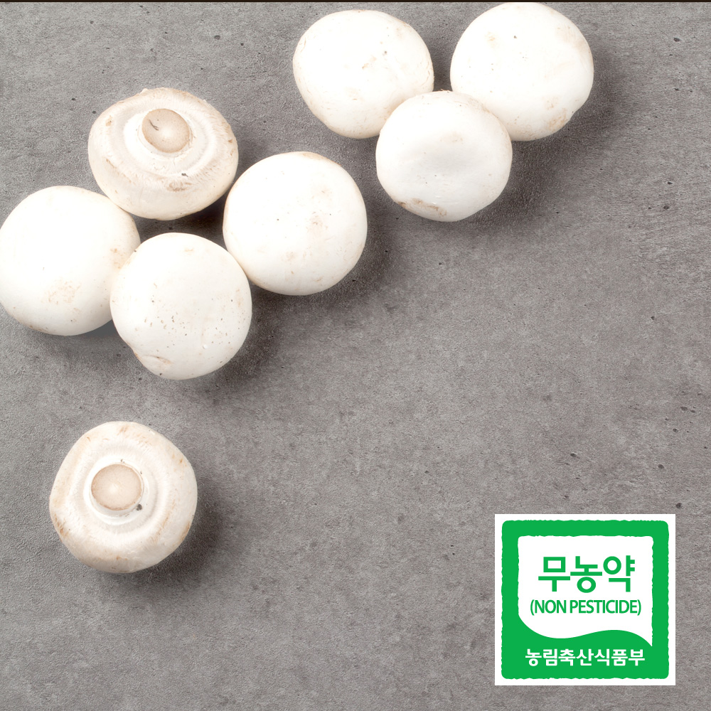 친환경 무농약 부여 양송이 버섯 500g 1kg 2kg 특품 선물용 가정용 꼬마 조리용