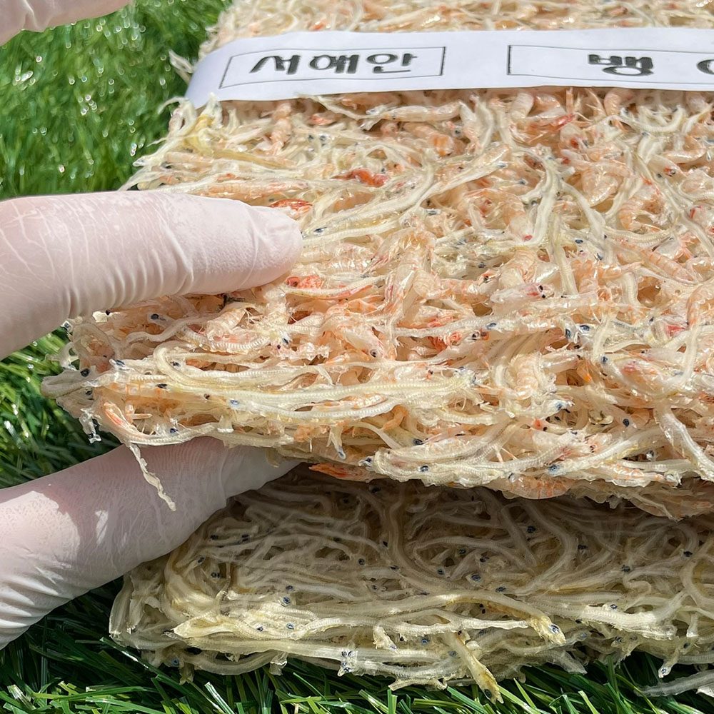 서해안 햇 보리새우 섞인 뱅어포 10장