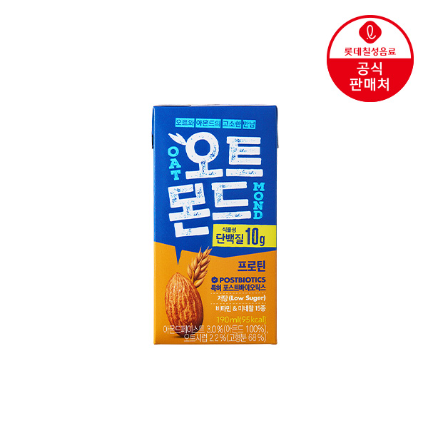 [롯데칠성] 오트몬드 프로틴 190ml 24팩 대표이미지 섬네일