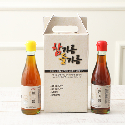 전통압착 방식 부안댁 참기름 / 들기름 300ml 대표이미지 섬네일