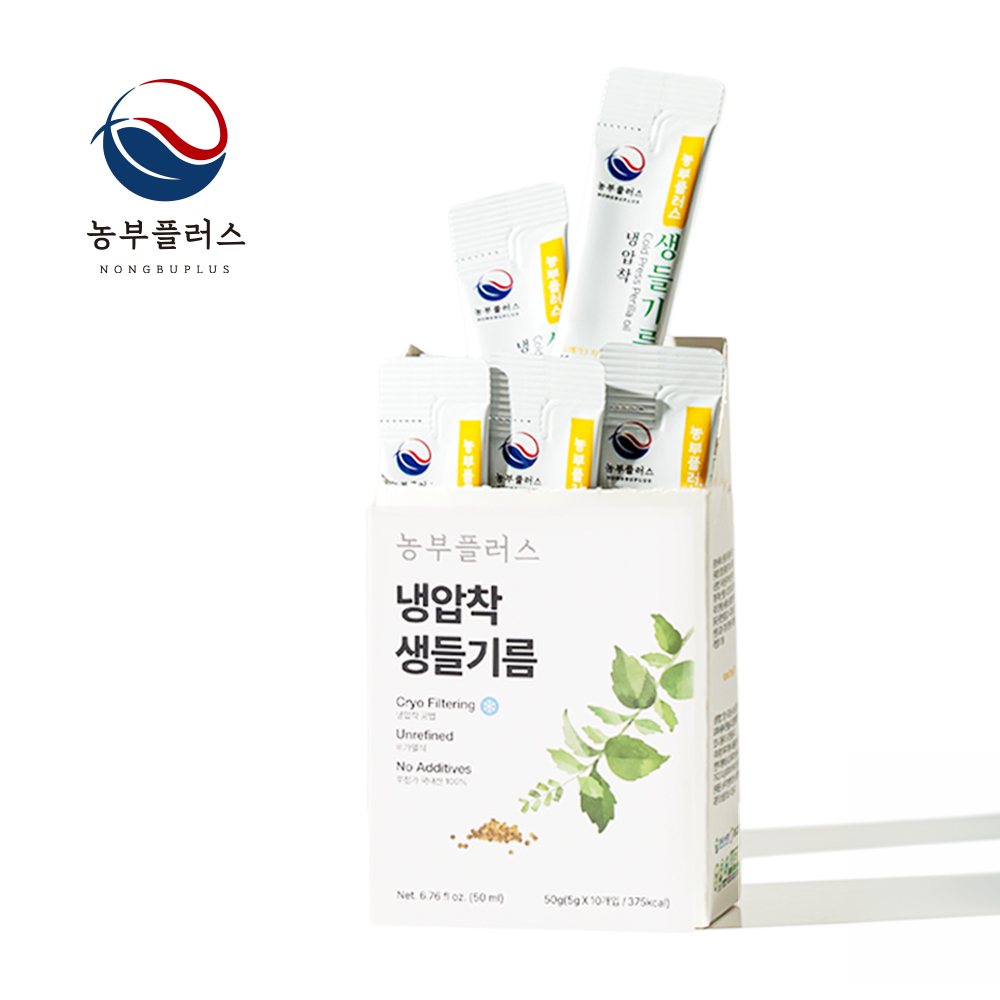 농부플러스 국산 냉압착 생들기름 오메가3 스틱 5g 10개입