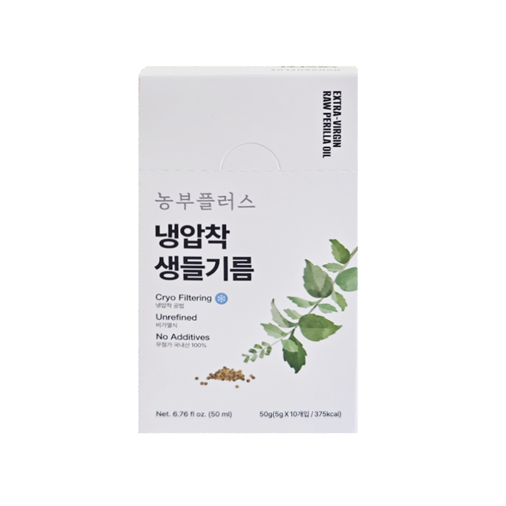 농부플러스 국산 냉압착 생들기름 오메가3 스틱 5g 10개입