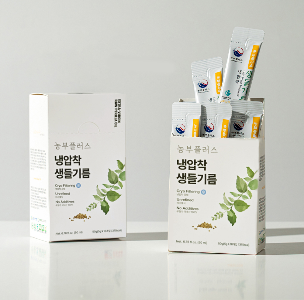 농부플러스 국산 냉압착 생들기름 오메가3 스틱 5g 10개입