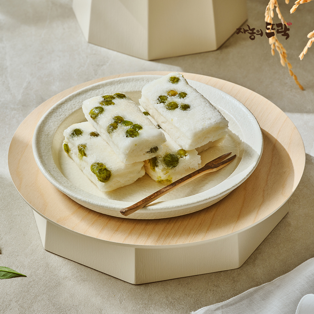 자농의뜨락 완두백설기 1kg (50g*20개입) 대표이미지 섬네일