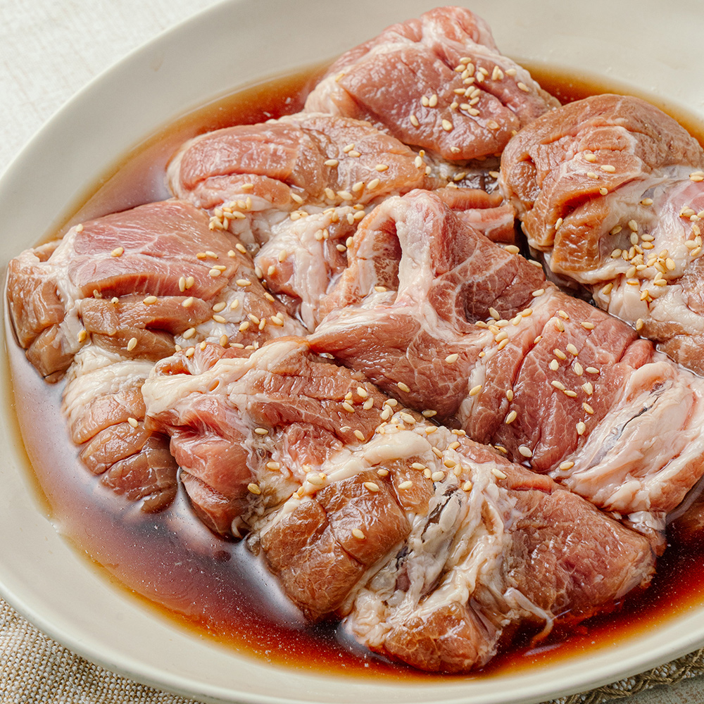 한돈 냉장 수제소스 양념 돼지갈비 500g