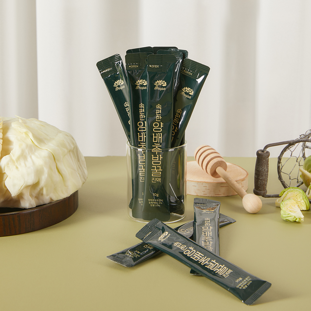 (테루파)양배추밤꿀진액 90포 선물세트 양배추즙 스틱 상견례선물
