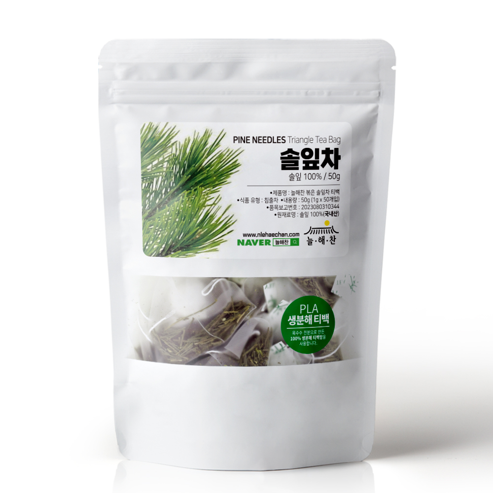 늘해찬 국내산 볶은 솔잎차 삼각티백(1g x 50티백)