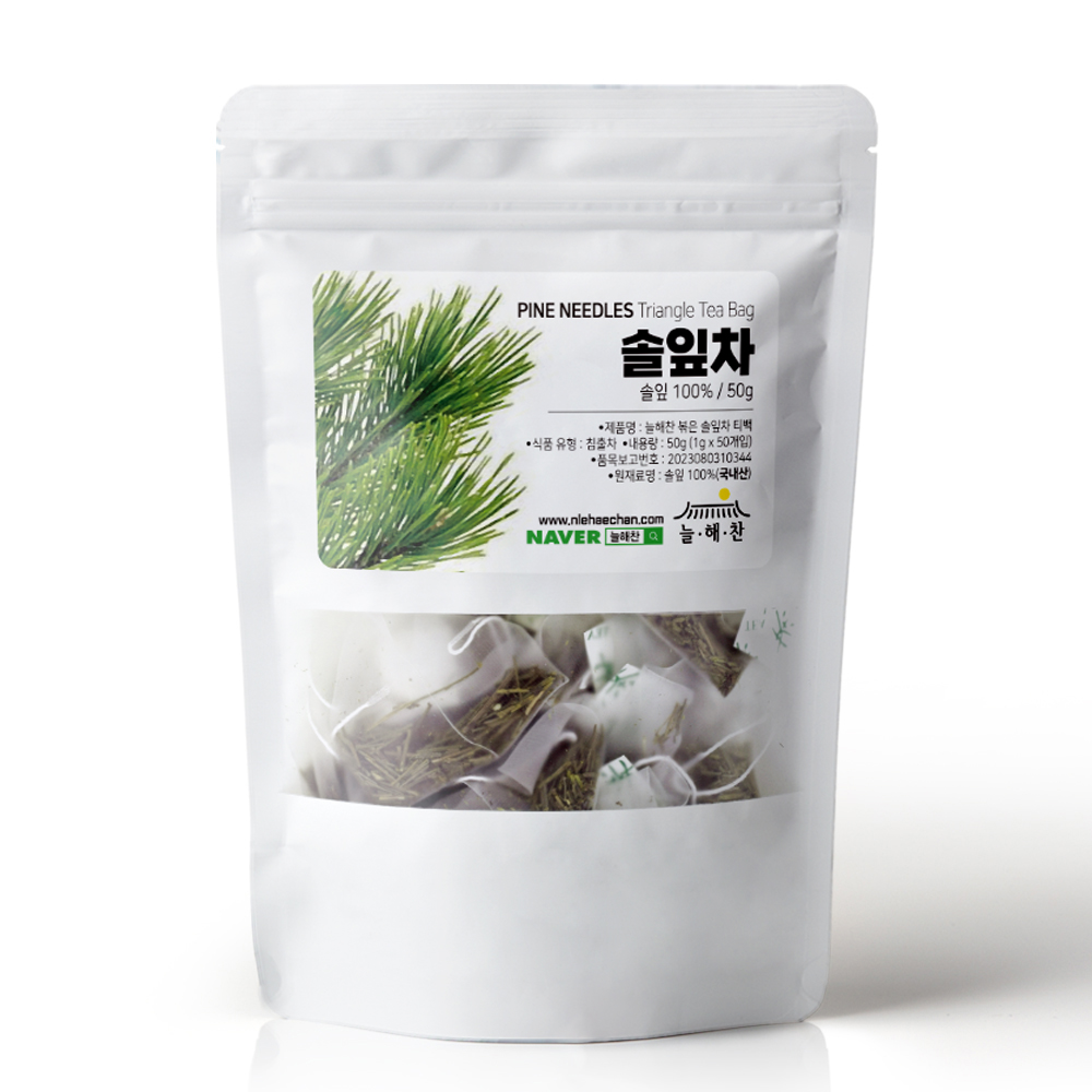 늘해찬 국내산 볶은 솔잎차 삼각티백(1g x 50티백)