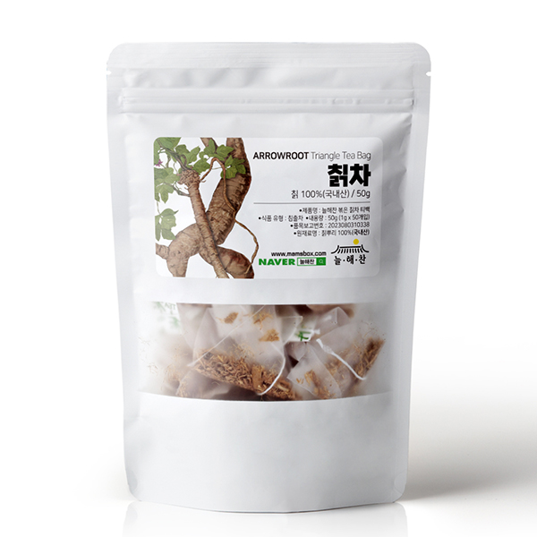 늘해찬 국내산 볶은 칡차 삼각티백(1g x 50티백)