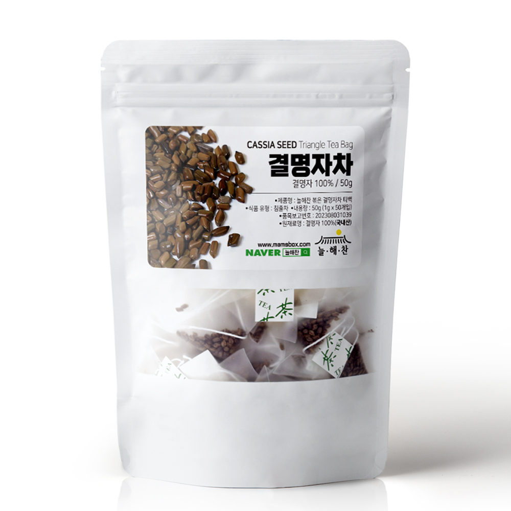 늘해찬 국내산 볶은 결명자차 삼각티백(1g x 50티백)
