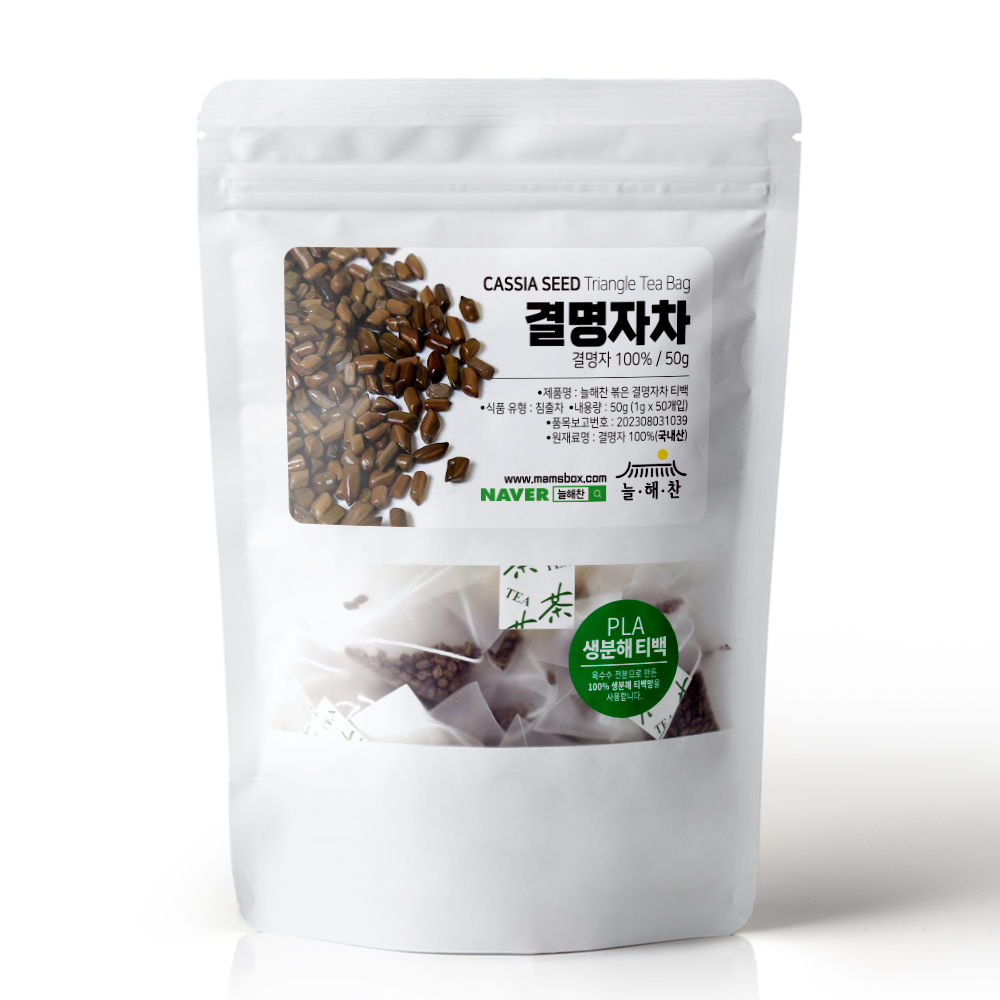 늘해찬 국내산 볶은 결명자차 삼각티백(1g x 50티백)