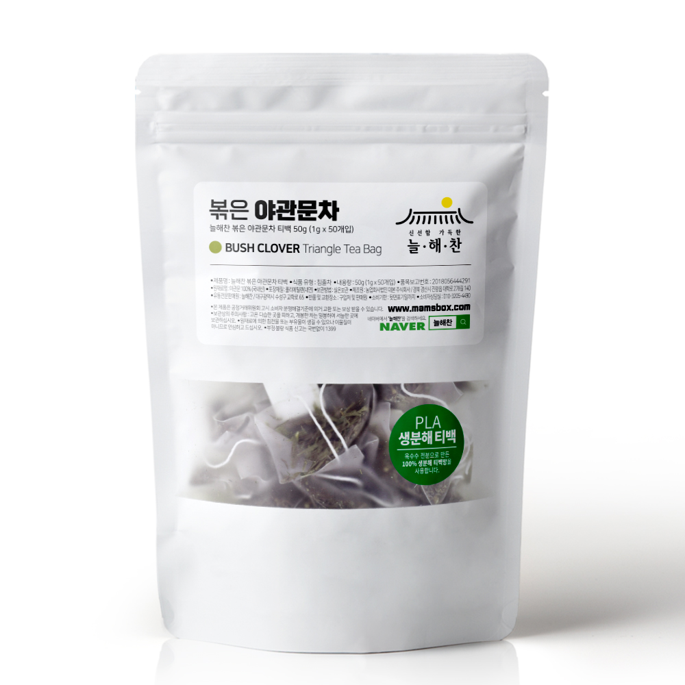 늘해찬 국내산 볶은 야관문차 삼각티백(1g x 50티백)