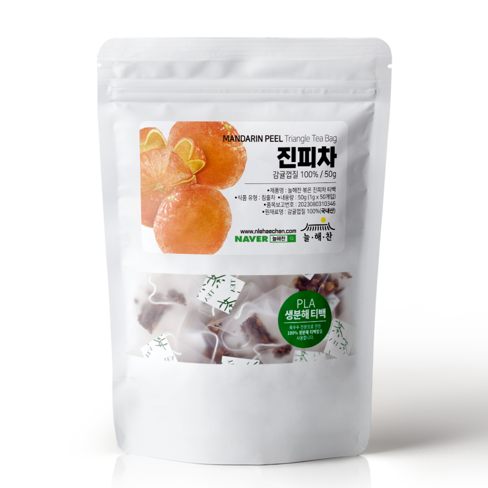 늘해찬 국내산 볶은 진피차 삼각티백 (1g x 50티백)