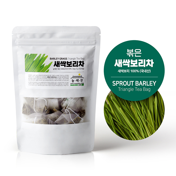 늘해찬 국내산 볶은 새싹보리차 삼각티백 (1g x 50티백)