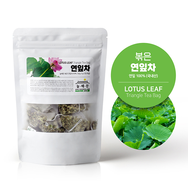 늘해찬 국내산 볶은 연잎차 삼각티백 (1g x 50티백)