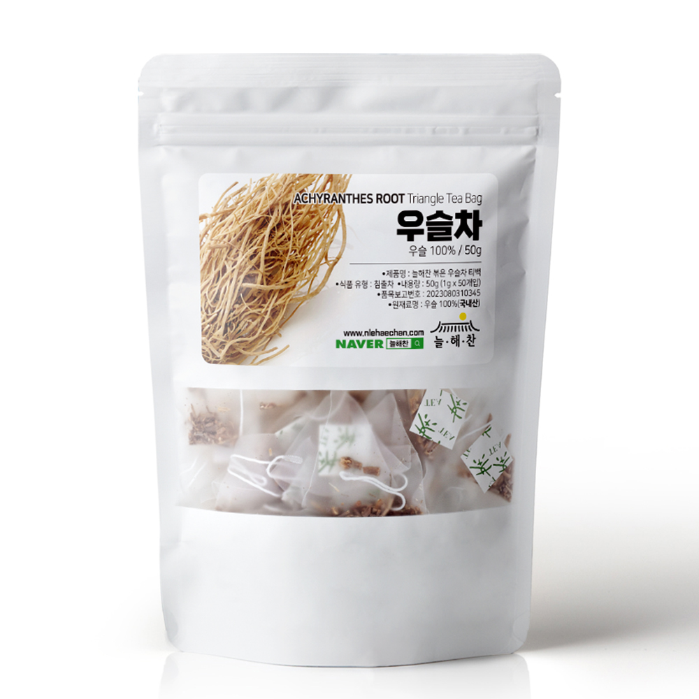 늘해찬 국내산 볶은 우슬차 삼각티백 (1g x 50티백)
