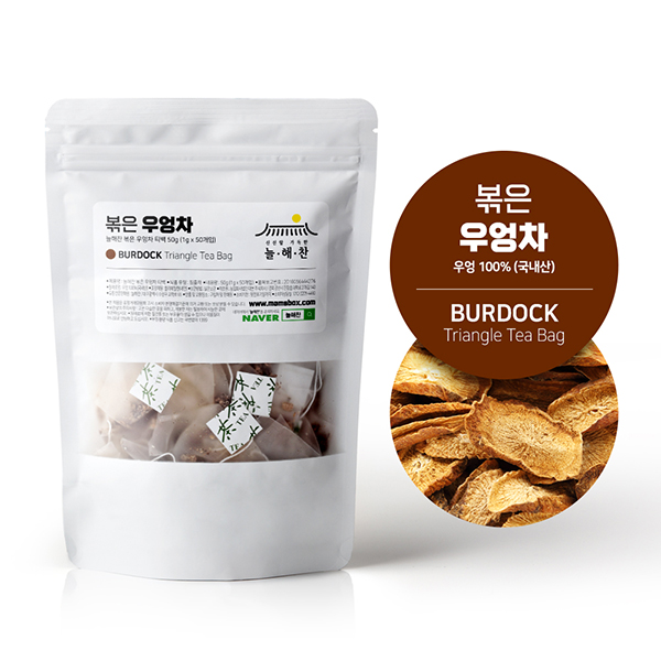 늘해찬 국내산 볶은 우엉차 삼각티백 (1g x 50티백)
