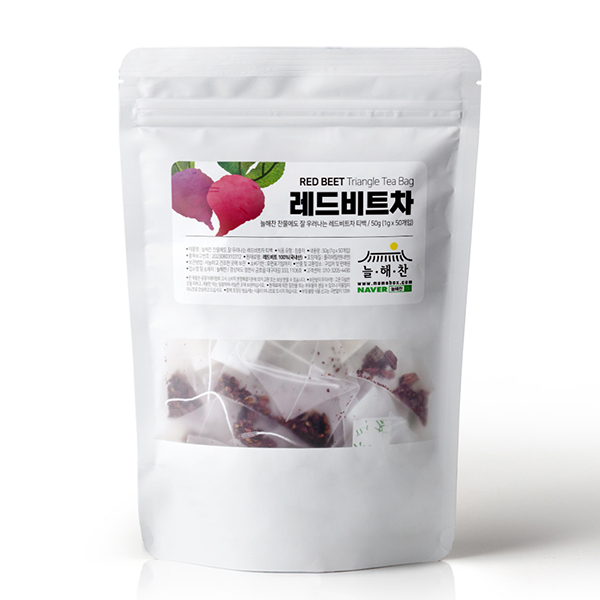 늘해찬 국내산 볶은 레드비트차 삼각티백 (1g x 50티백)