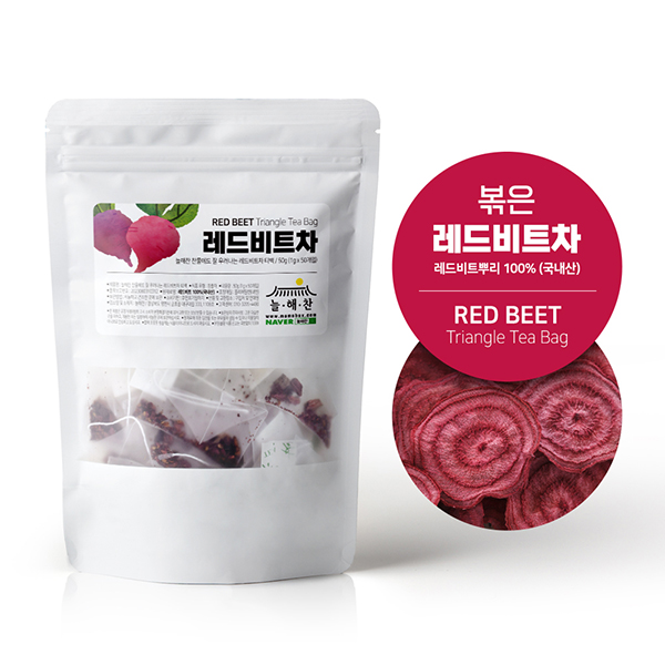 늘해찬 국내산 볶은 레드비트차 삼각티백 (1g x 50티백)